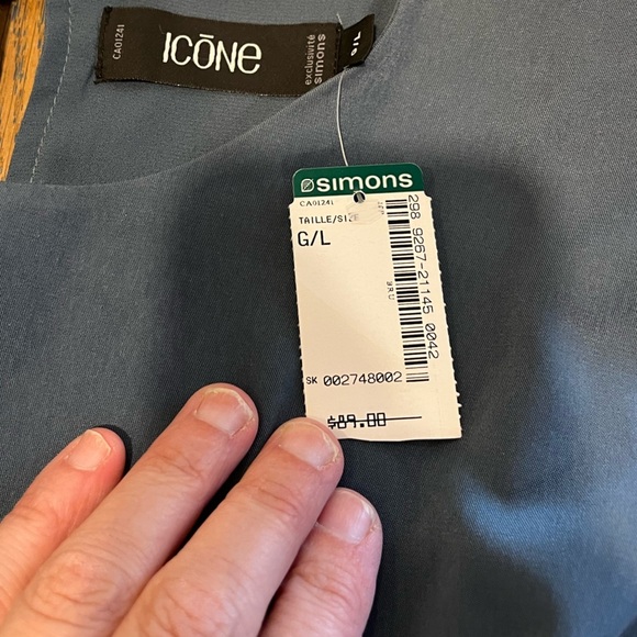 💙 Minimalist Blue Dress – Icône (Simons) – Size L/G – NWT - Picture 2 of 11